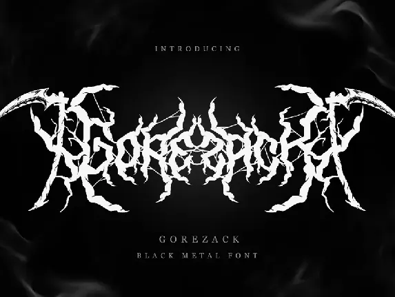 Gorezack font