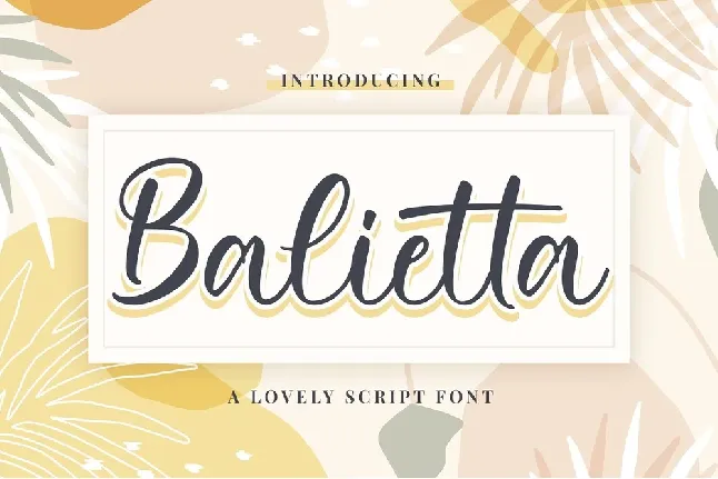 Balietta font