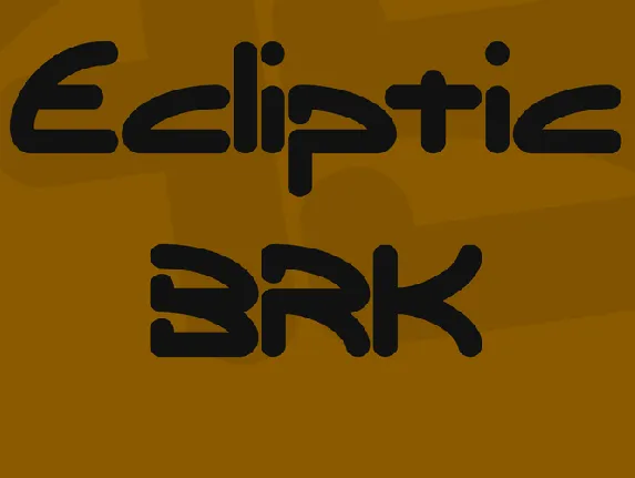 Ecliptic BRK font