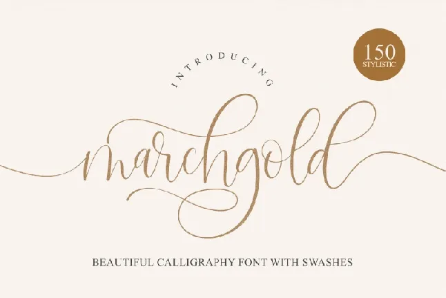 Marchgold font