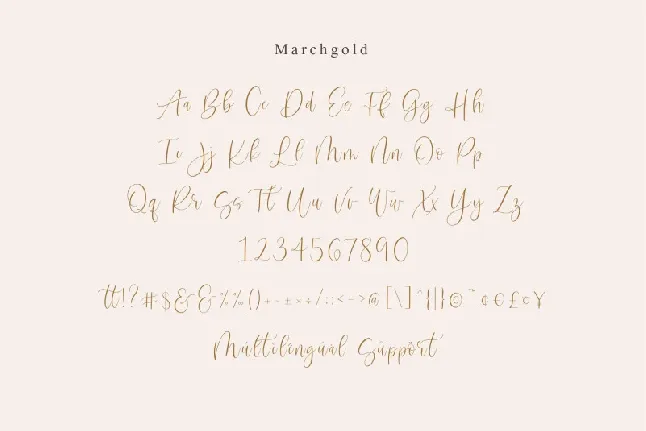 Marchgold font