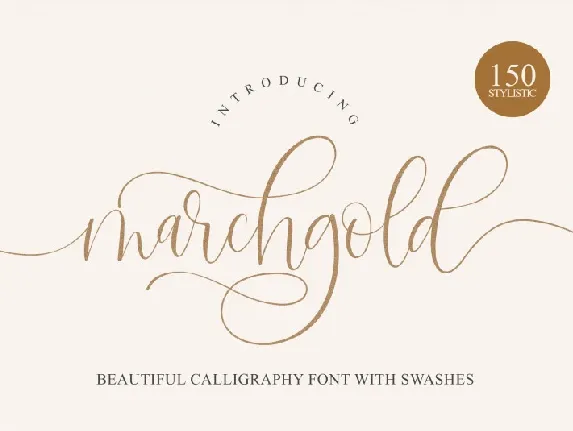 Marchgold font