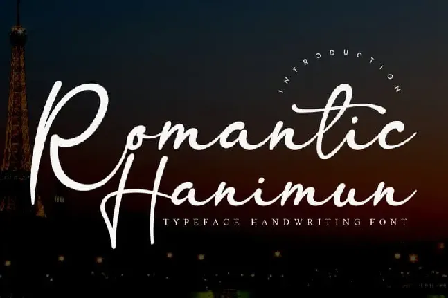 Romantic Hanimun Script font