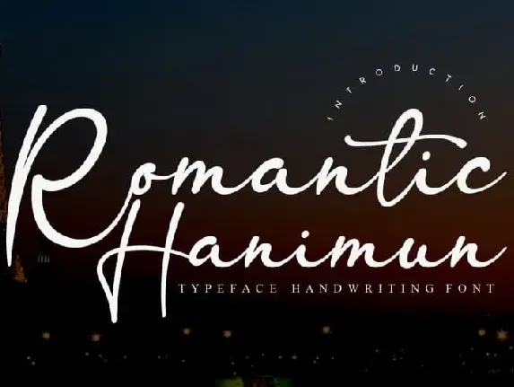 Romantic Hanimun Script font