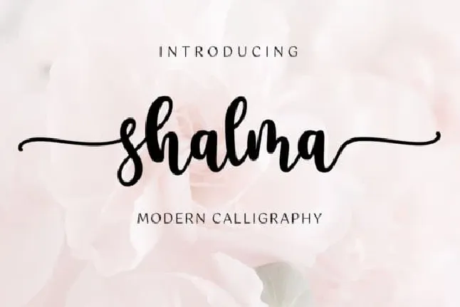 Shalma Calligraphy font