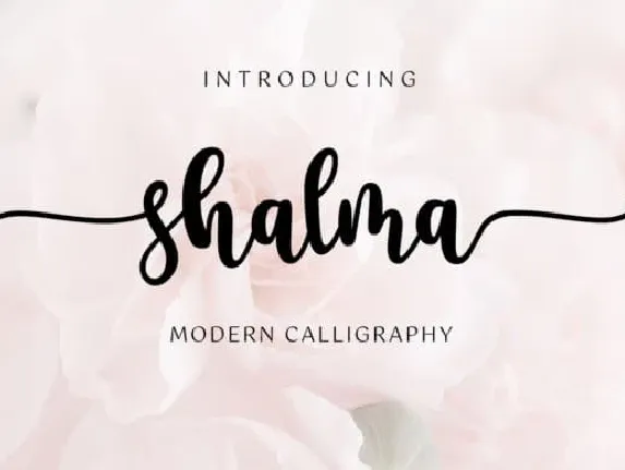 Shalma Calligraphy font