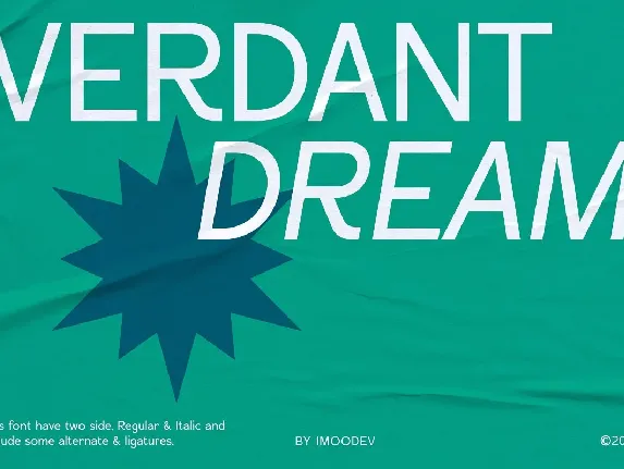 Verdant Dream font