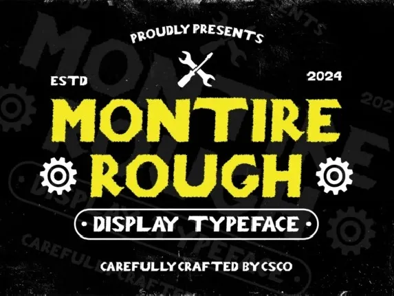 Montire Rough font