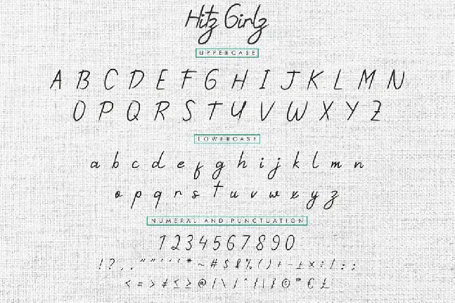 Hitz Girlz Demo font