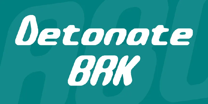 Detonate BRK font