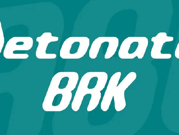 Detonate BRK font