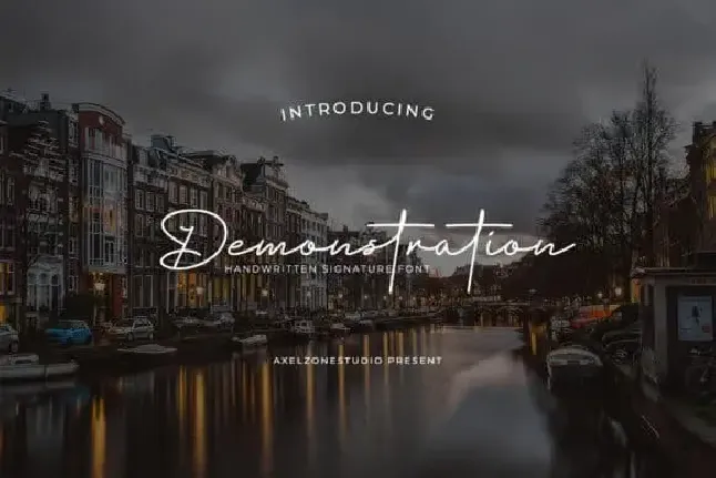 Demonstration Handwritten font