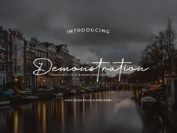 Demonstration Handwritten font