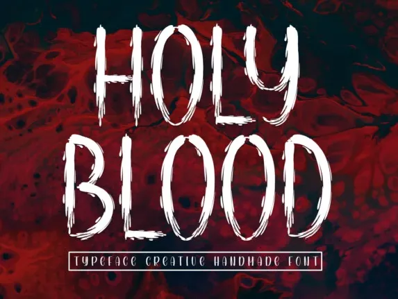 Holy Blood Display font