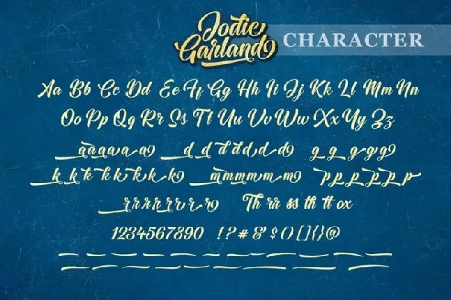 Jodie Garland Calligraphy font