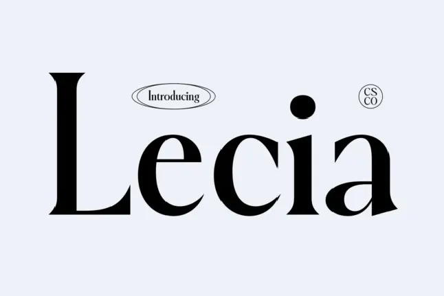 Lecia font