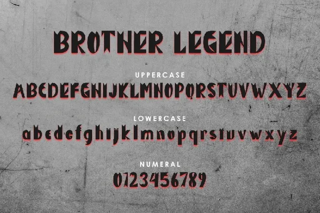 Brother Legend font