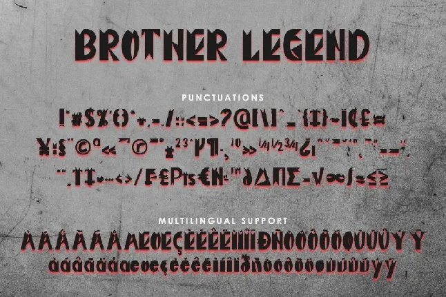 Brother Legend font