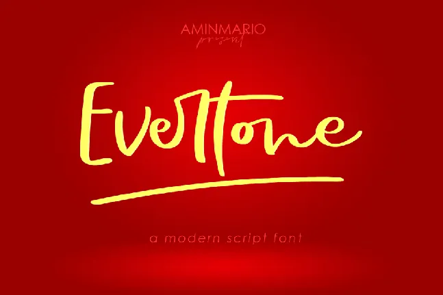 Evertone font