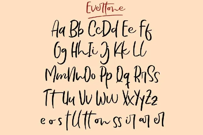 Evertone font