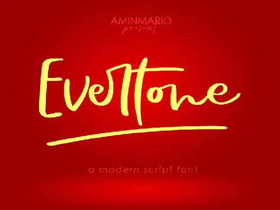 Evertone font