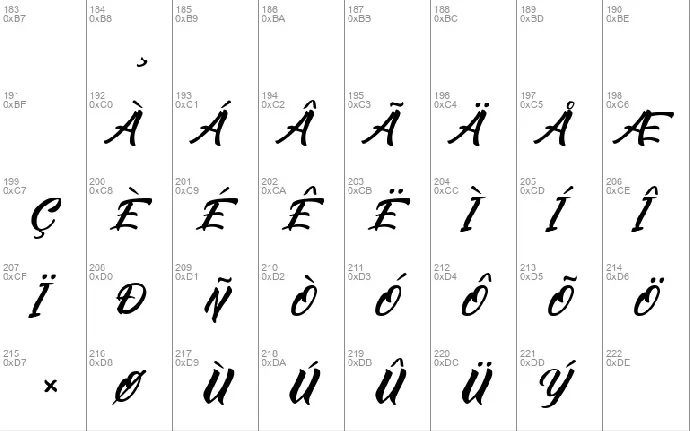 The Bugatten font