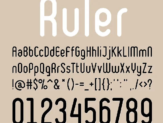 Ruler font