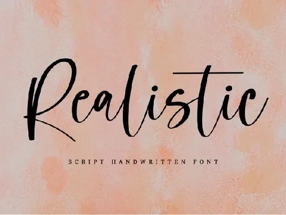 Realistic font