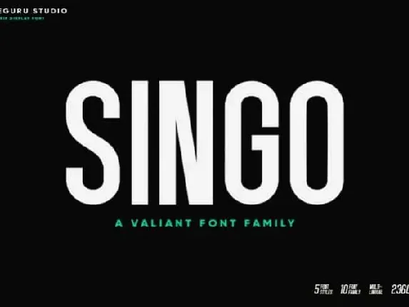 Singo Sans Serif font