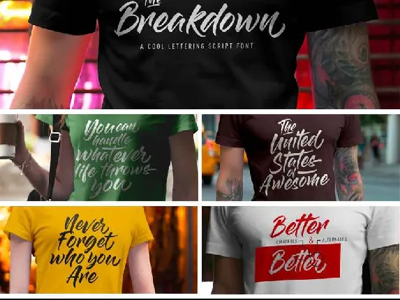 The Breakdown Free Download font