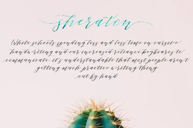 Sheraton Script font