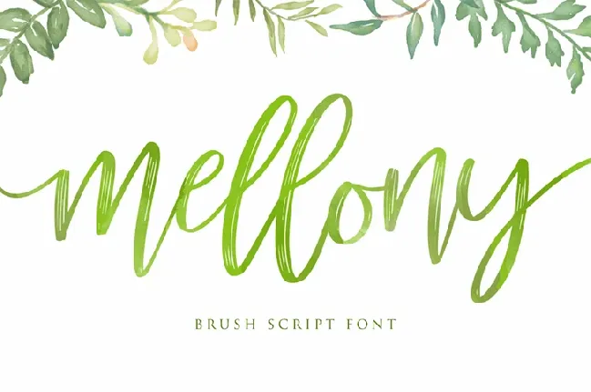 Mellony Brush Free font