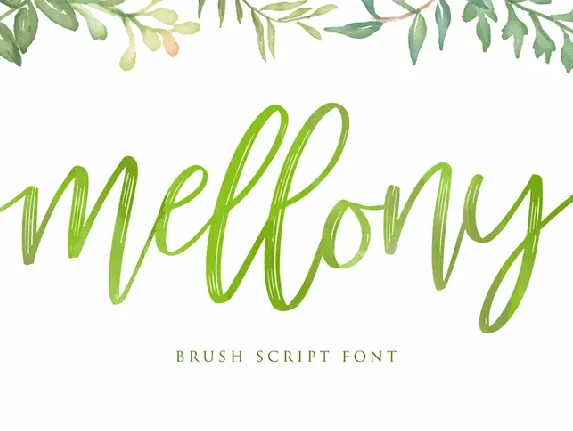 Mellony Brush Free font