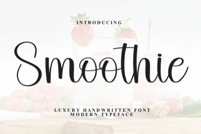 Smoothie Script font