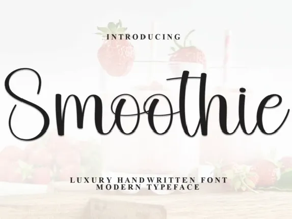 Smoothie Script font