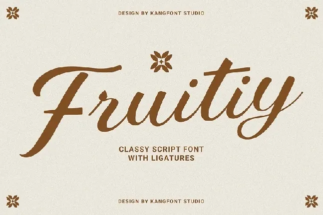 Fruitiy font