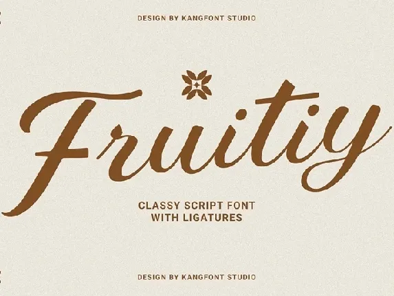 Fruitiy font