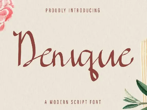 Denique Demo font