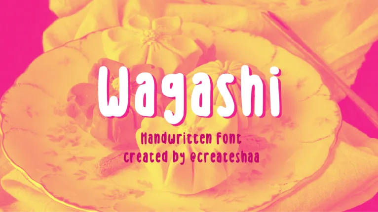 Wagashi Display font