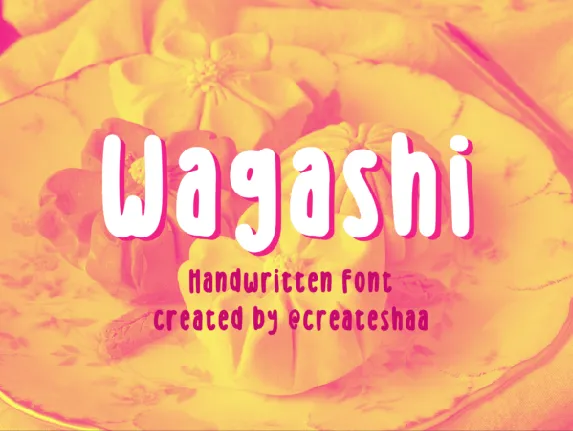 Wagashi Display font