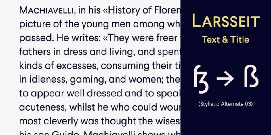 Larsseit Family font