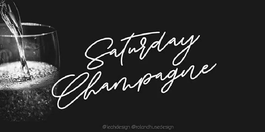 Saturday Champagne Free Download font