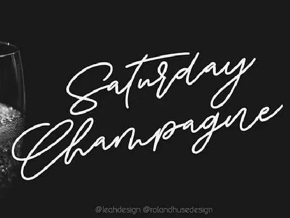 Saturday Champagne Free Download font