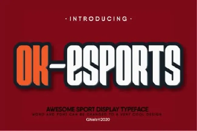 Ok-Esports Display font