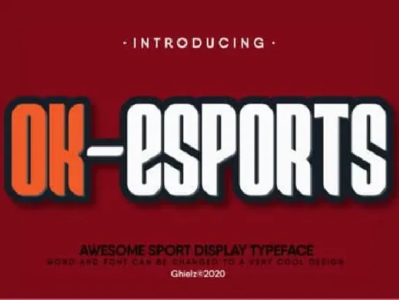 Ok-Esports Display font