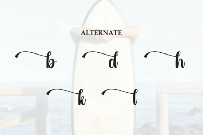 Surfside Script font