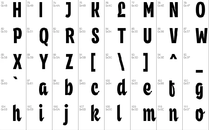 Philbert font