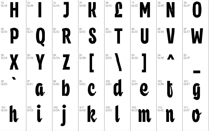 Philbert font