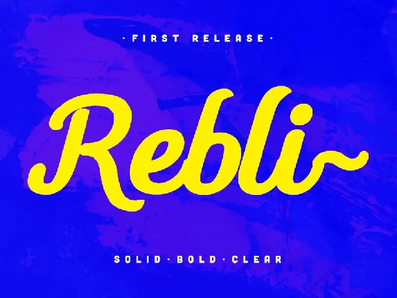 Rebli Script Free font