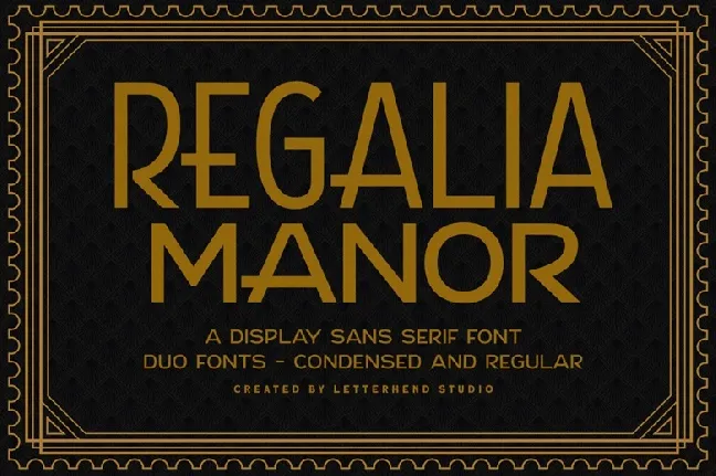 Regalia Manor font